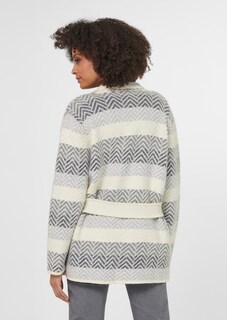 Verschlusslose Strickjacke mit Bindeband thumbnail 4
