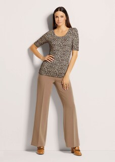 Animal print top with round neck thumbnail 3