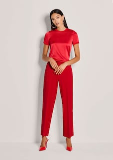 Ankle-free jersey trousers with centre creases thumbnail 3