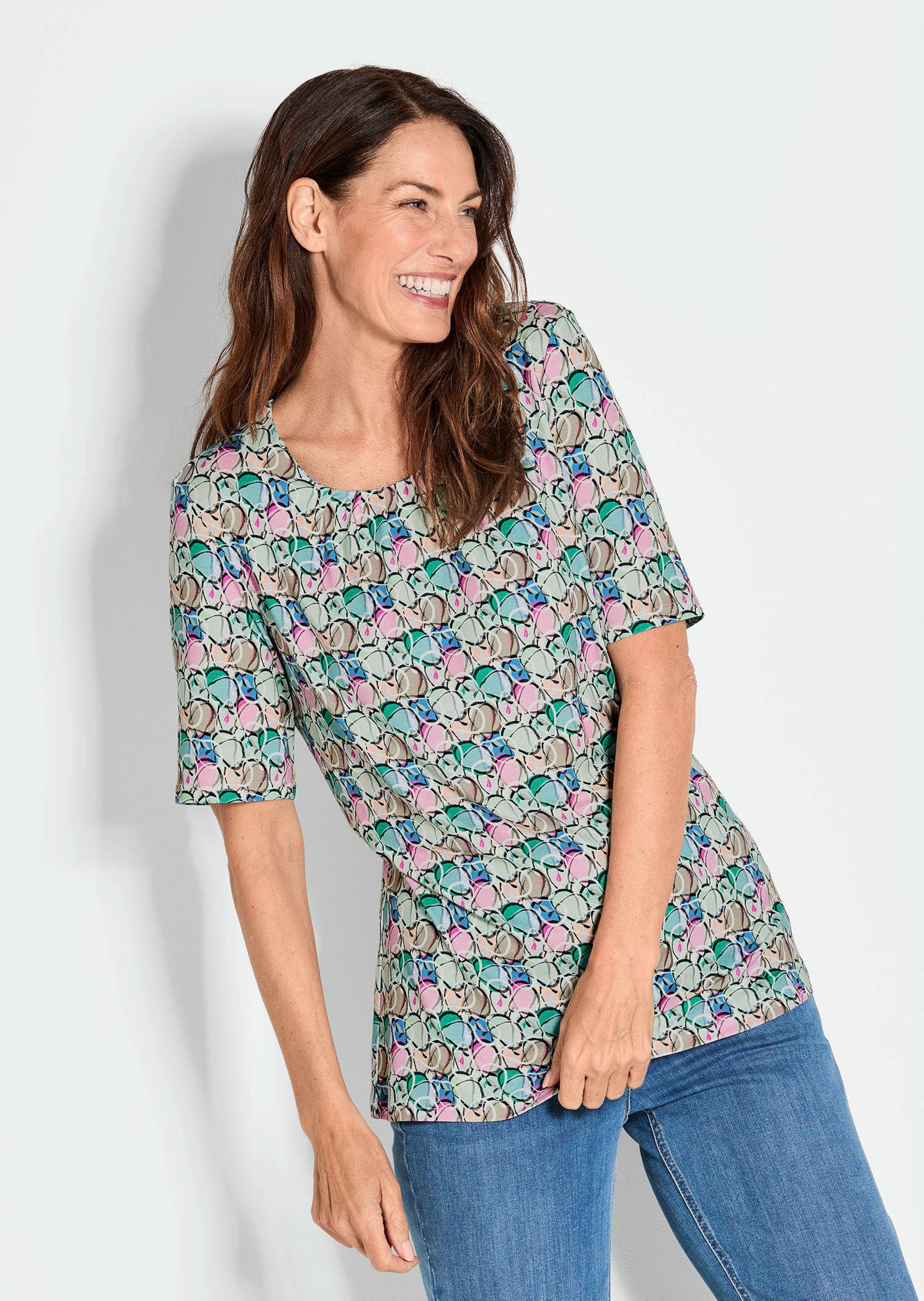 Shirt met trendy print