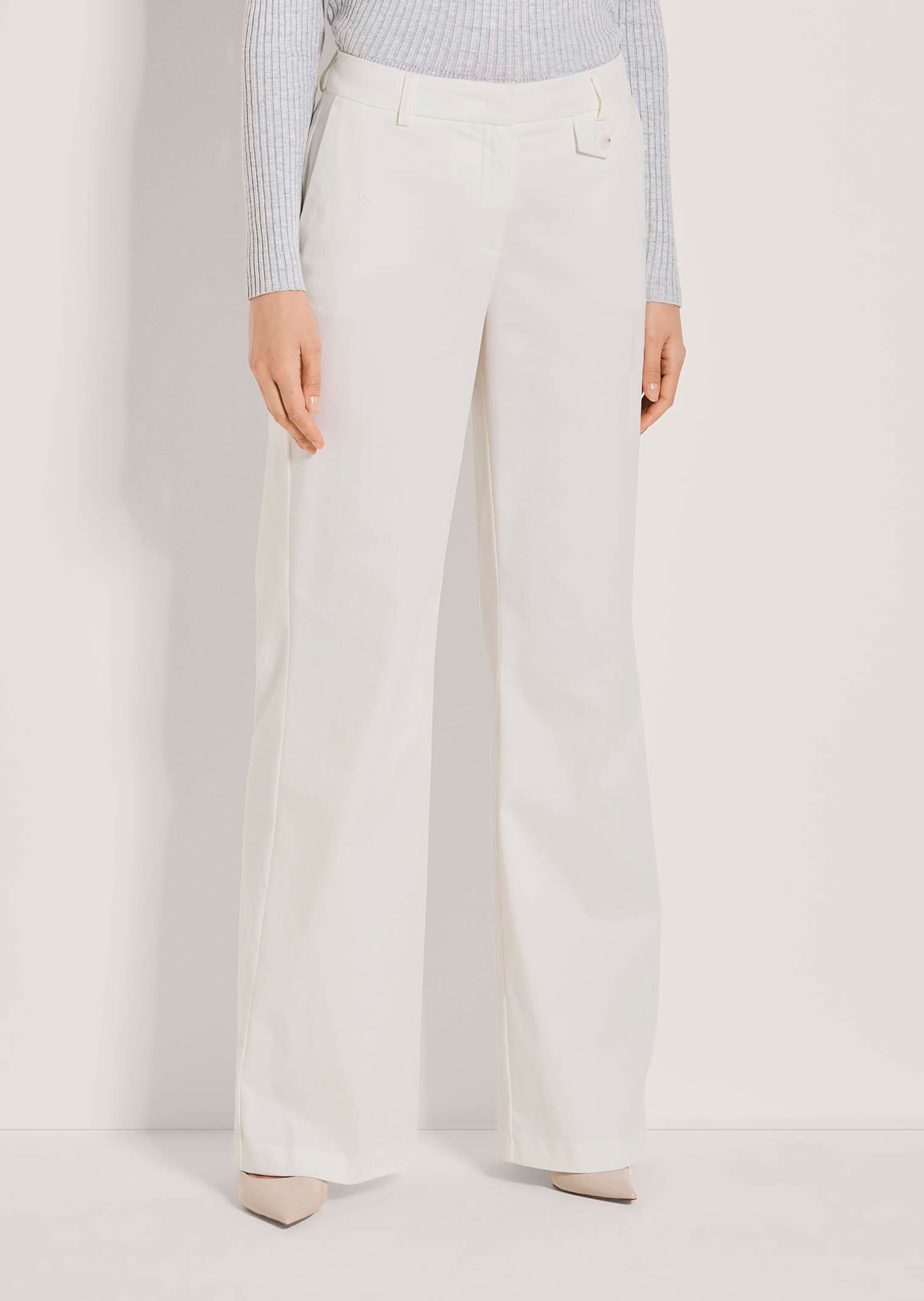 Satinhose aus Baumwolle mit weitem Bein