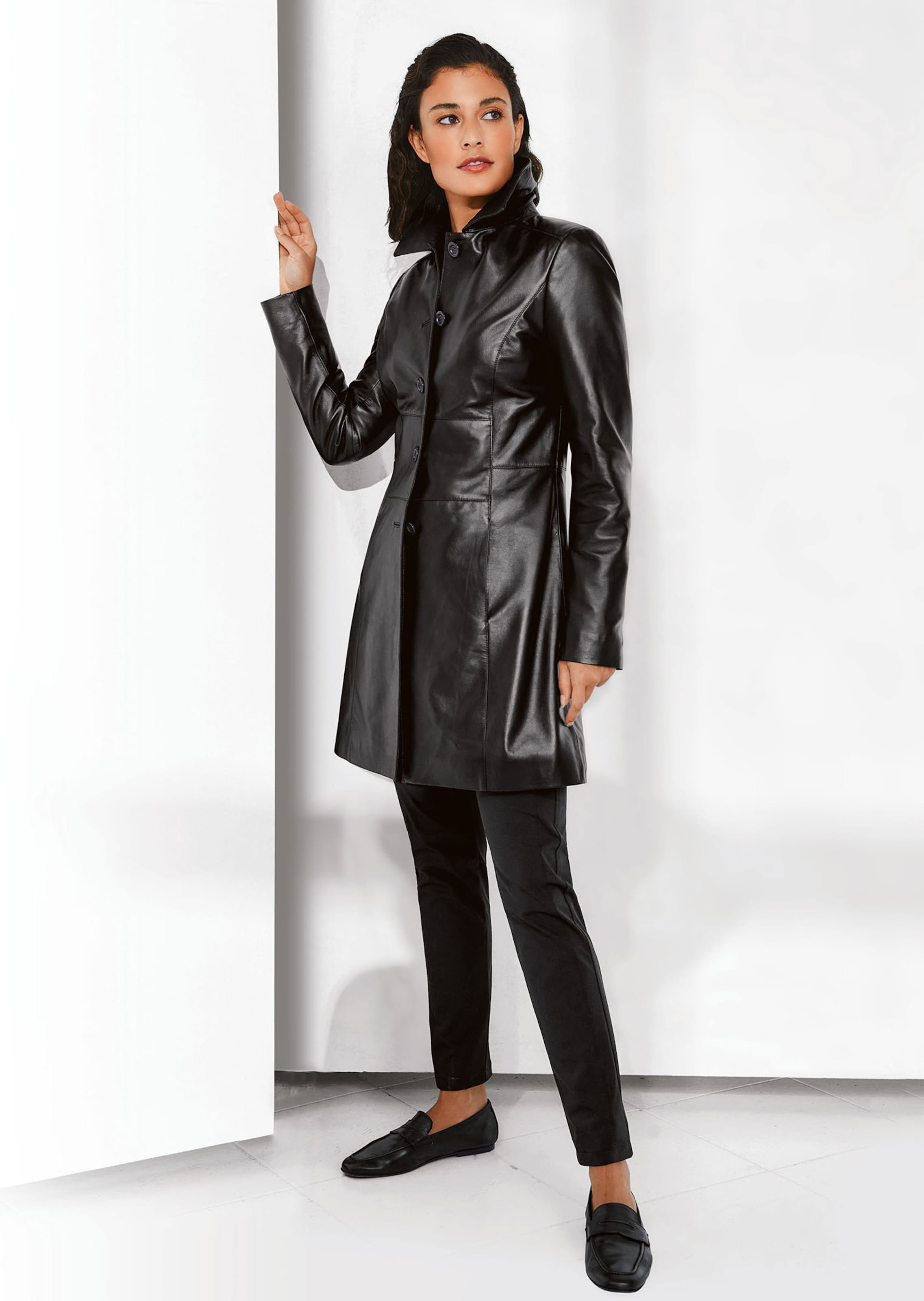 Manteau. Cuir nappa d'agneau