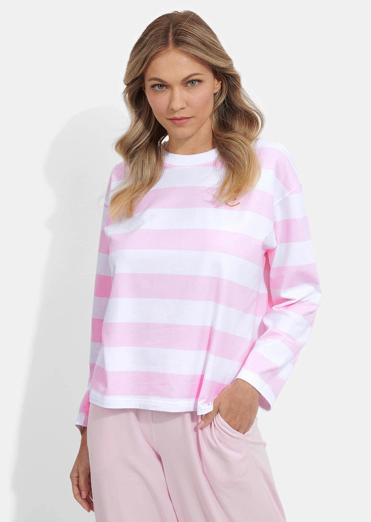 Katoenen shirt in streepjeslook