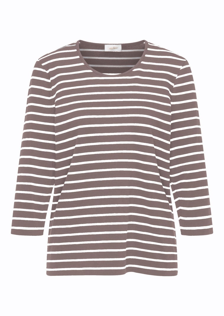 T-shirt à rayures multicolores