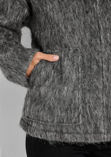 Veste laineuse, aspect fourrure thumbnail 5