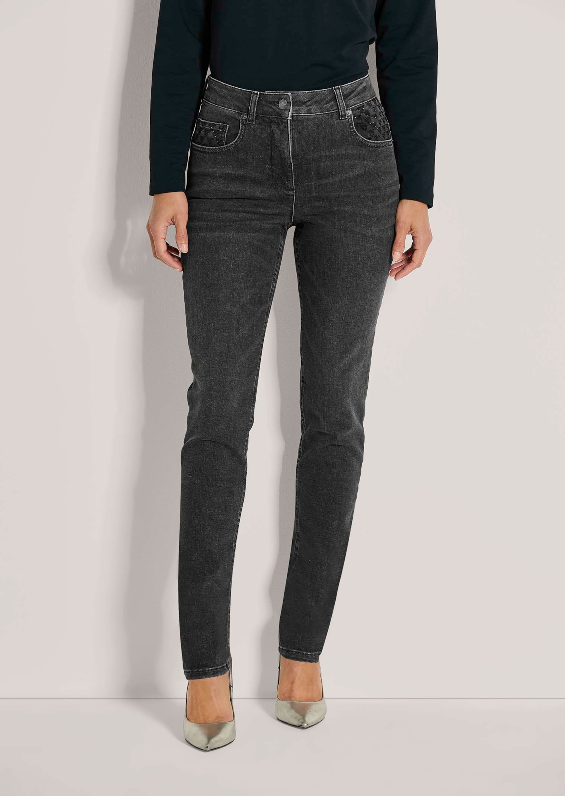 Jeans mit Glam-Effekt