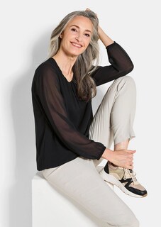 Elegante blouse van chiffon thumbnail 4
