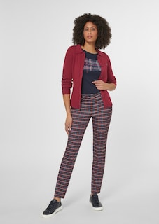 Long-sleeved rib-knit cardigan thumbnail 3