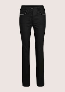 Beschichtete Slim-Jeans mit Schmucknieten thumbnail 7
