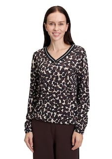 Katoenen shirt met modal thumbnail 1