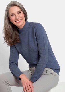 Feiner Strickpullover mit Stehkragen thumbnail 4