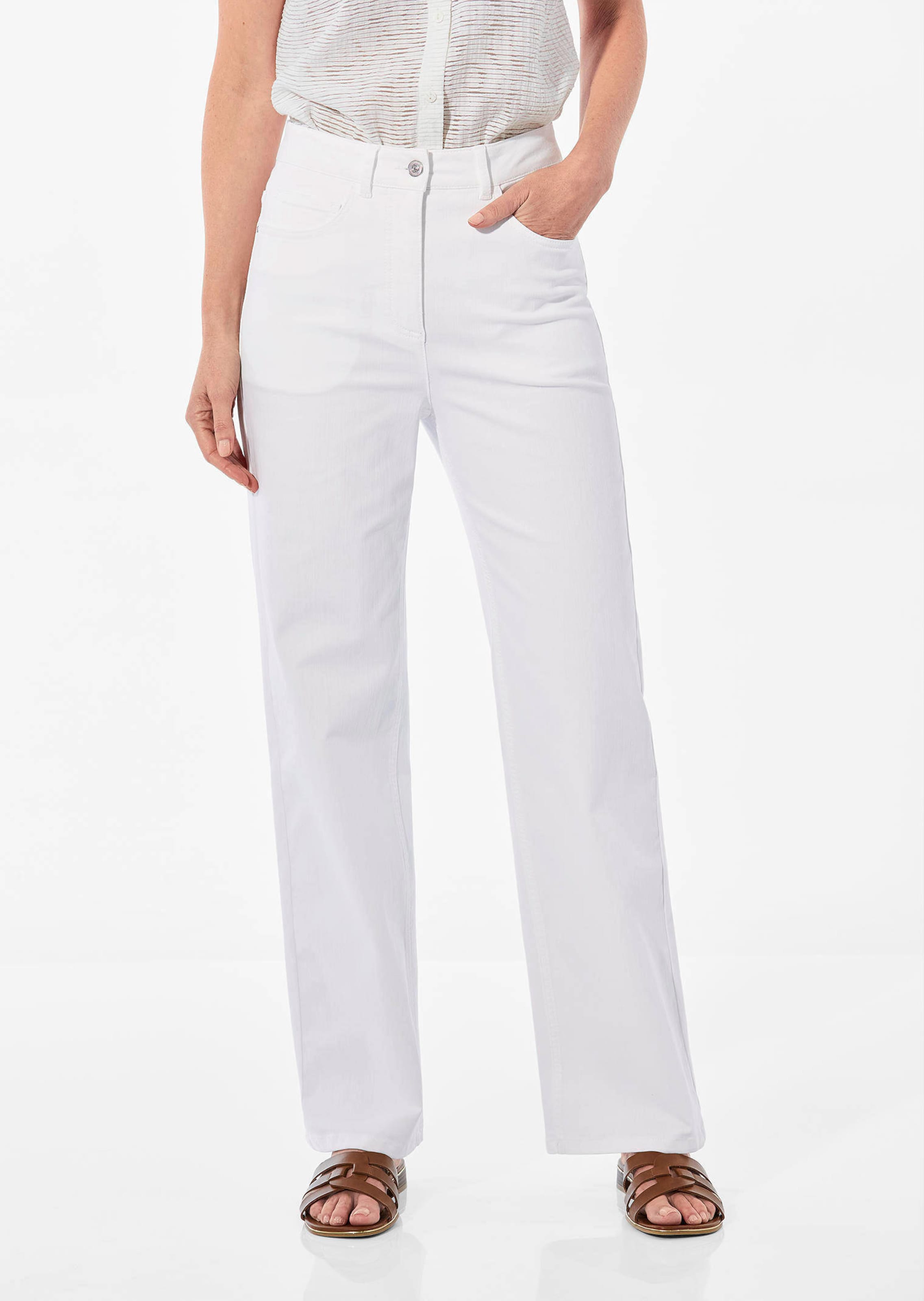 Weite Jeans VERA aus Stretch-Denim