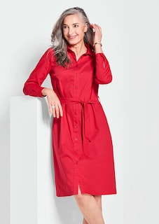 Hemdblusenkleid mit Bindegürtel thumbnail 4