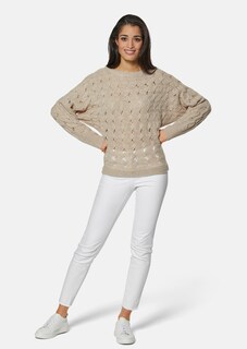 TALBOT RUNHOF X MADELEINE Ajourpullover mit Zopfmuster thumbnail 3