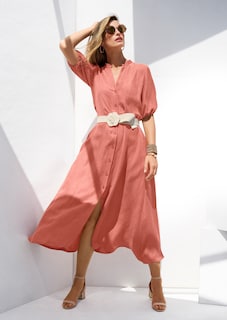 Langes Sommerkleid mit Stehkragen thumbnail 1