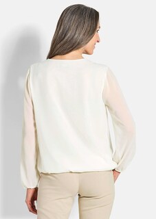 Elegante blouse van chiffon thumbnail 3