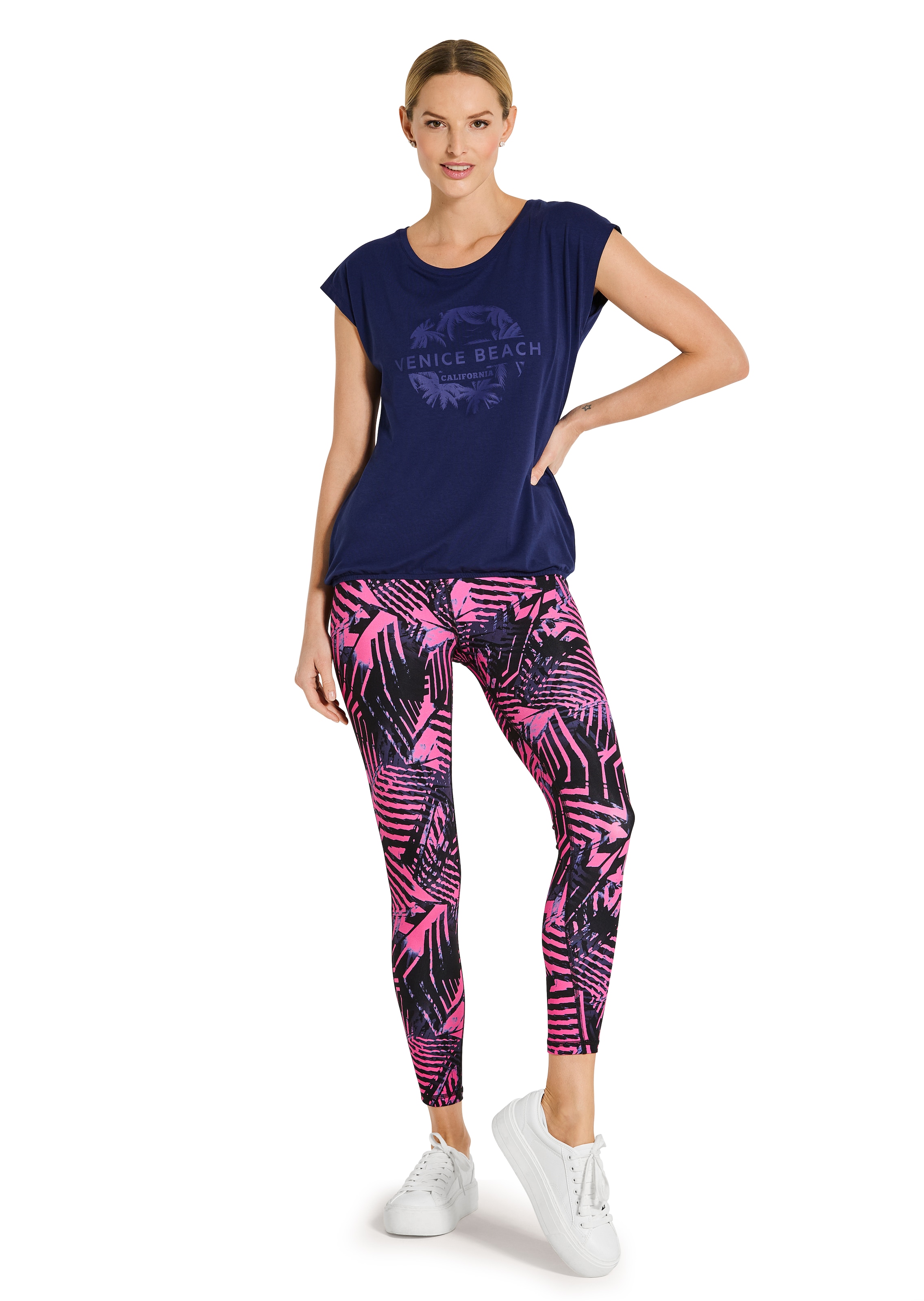Bequemes Sportshirt mit vorderseitigem Print