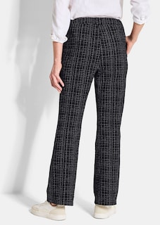 Pantalon en jersey VERA, aspect tweed thumbnail 3