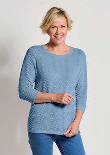 Strickpullover mit Wellenstruktur thumbnail 7