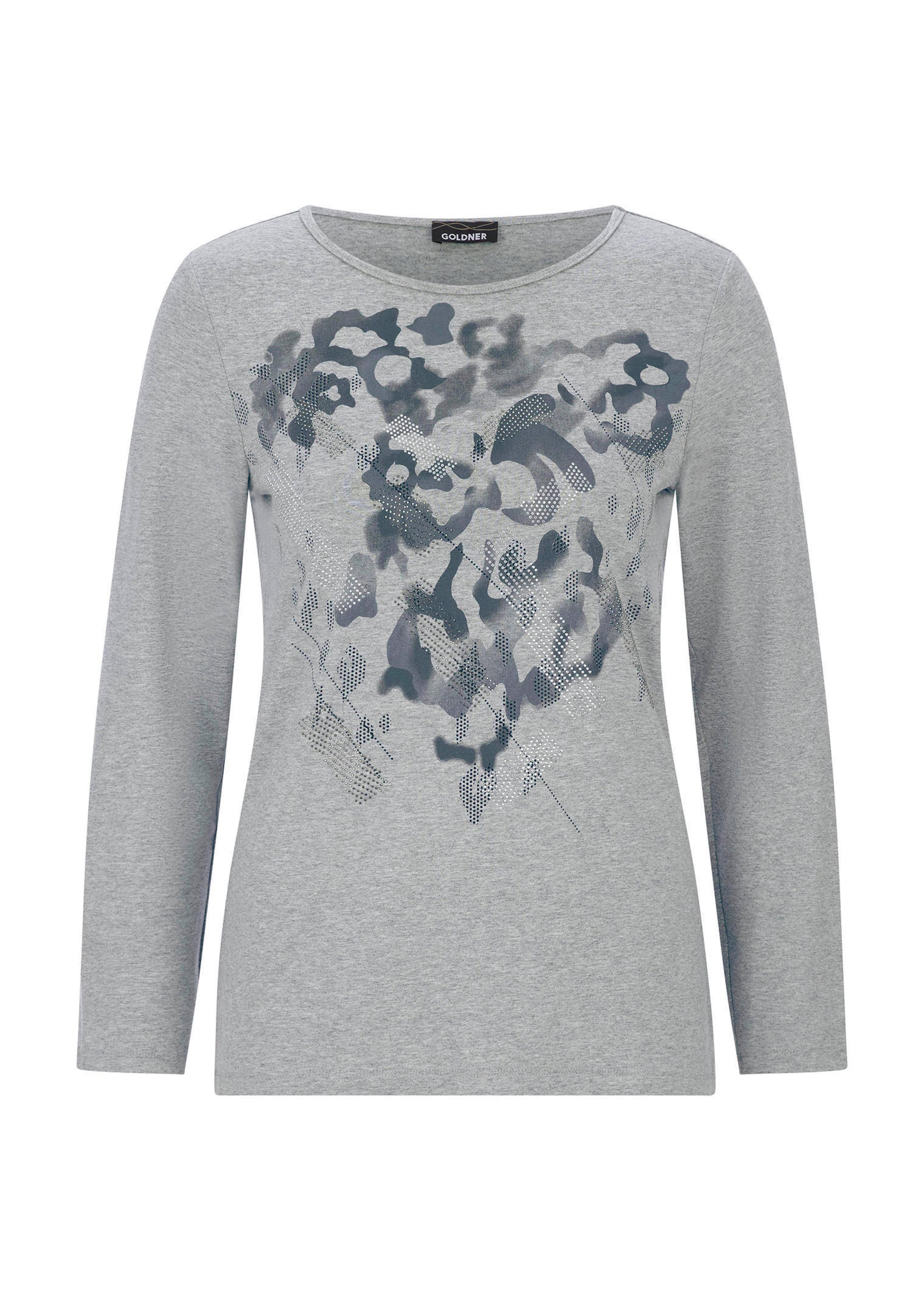 Shirt met lange mouwen en strassteentjes