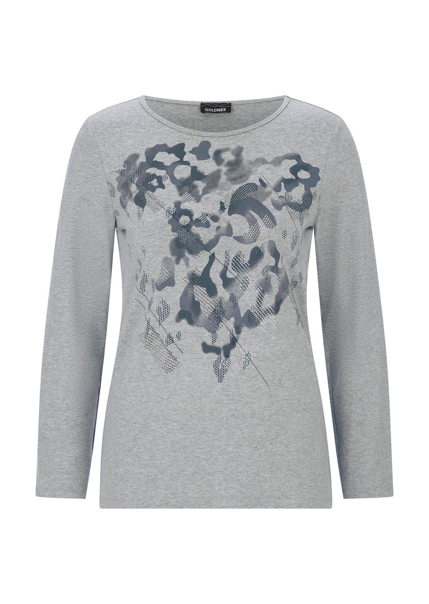 Shirt met lange mouwen en strassteentjes