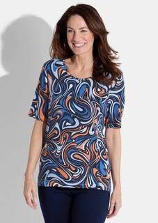 T-shirt imprimé en jersey de viscose thumbnail 1