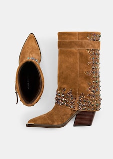 Leren laarzen in cowboystijl thumbnail 3