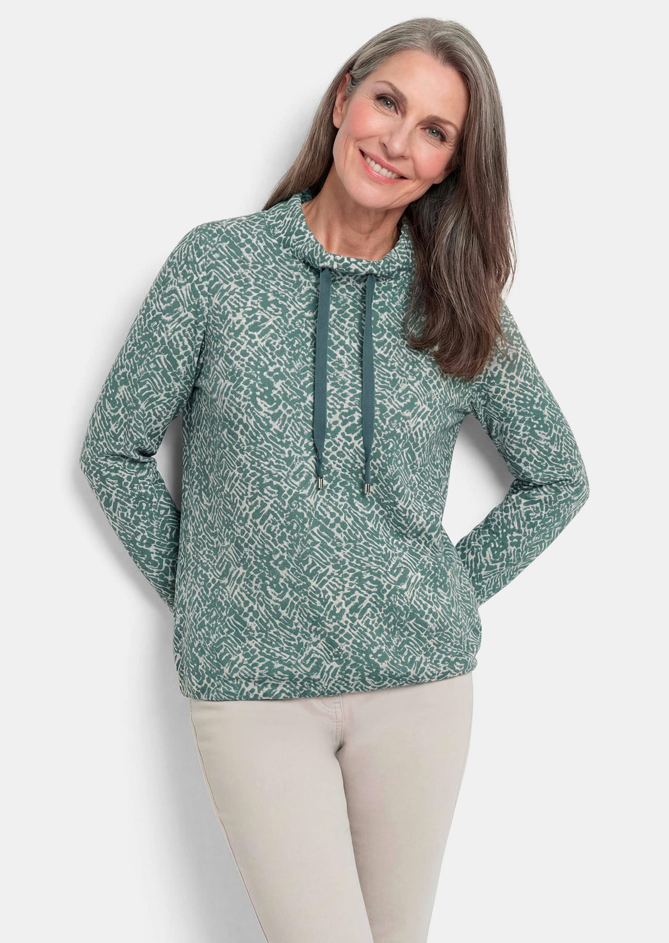 Sweatshirt van pluizige jersey