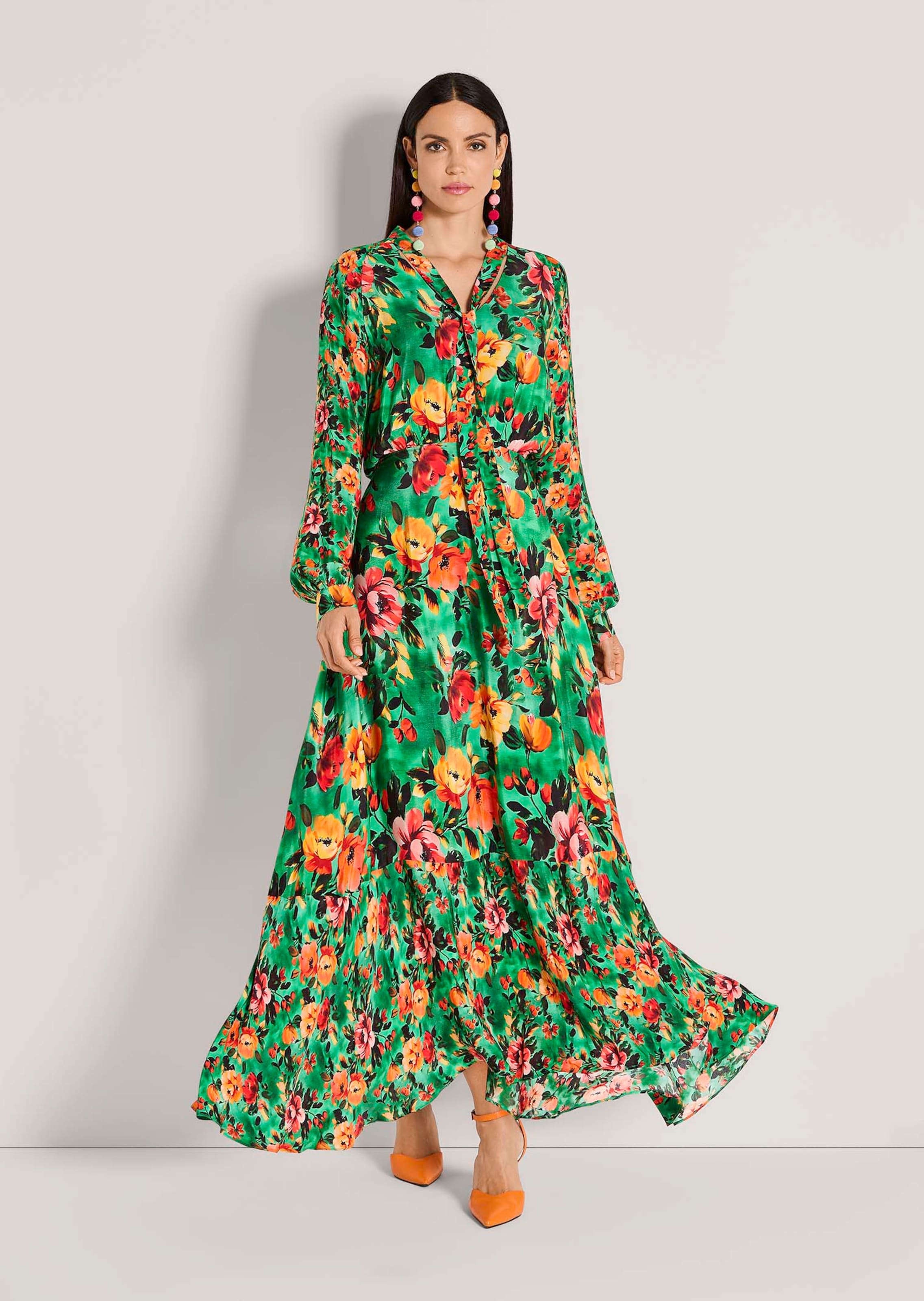 Maxikleid mit Blumenprint