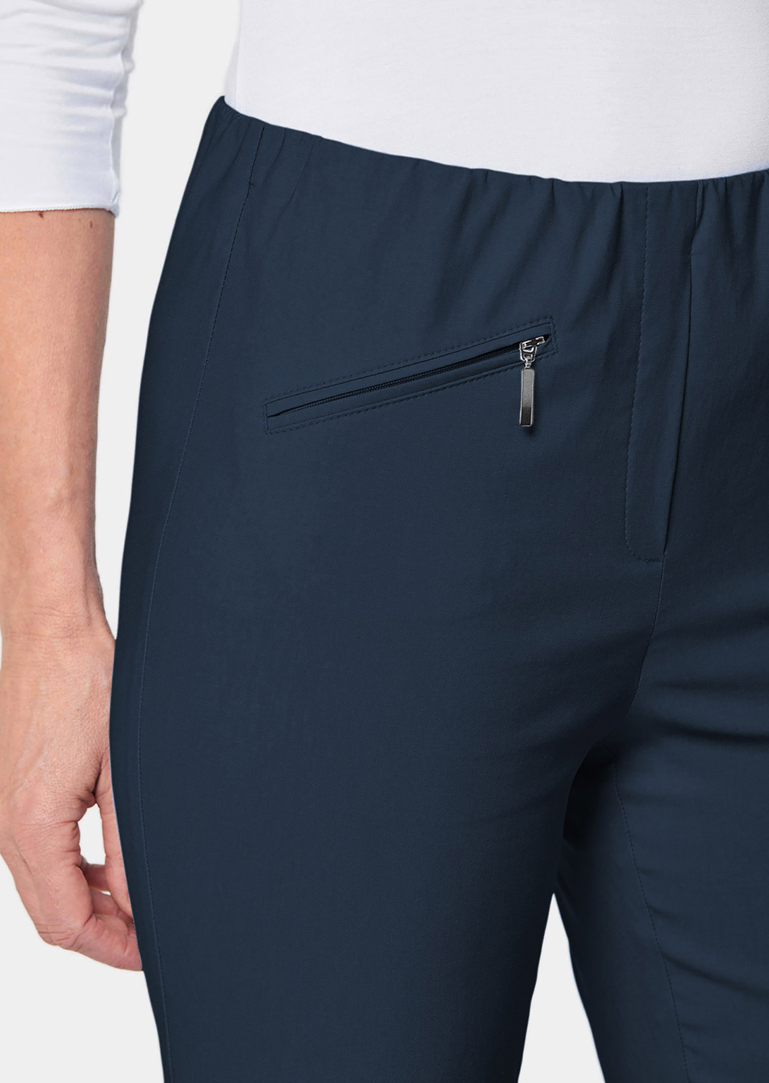 Pantalon hyper LOUISA extensible avec poches zippées thumbnail 3