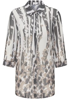 Pflegeleichte Druckbluse im Muster-Mix thumbnail 6