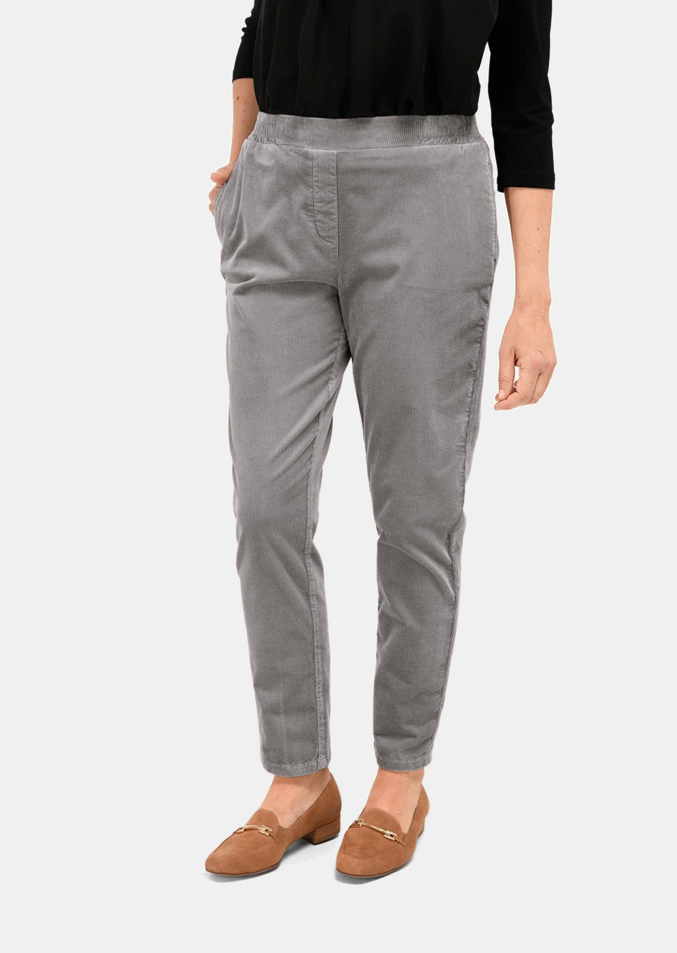 Corduroy broek met elastische tailleband