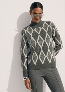 Pullover mit modischem Rauten-Muster thumbnail 5