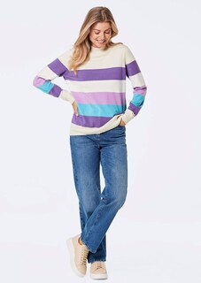Pull en tricot orné de rayures thumbnail 2