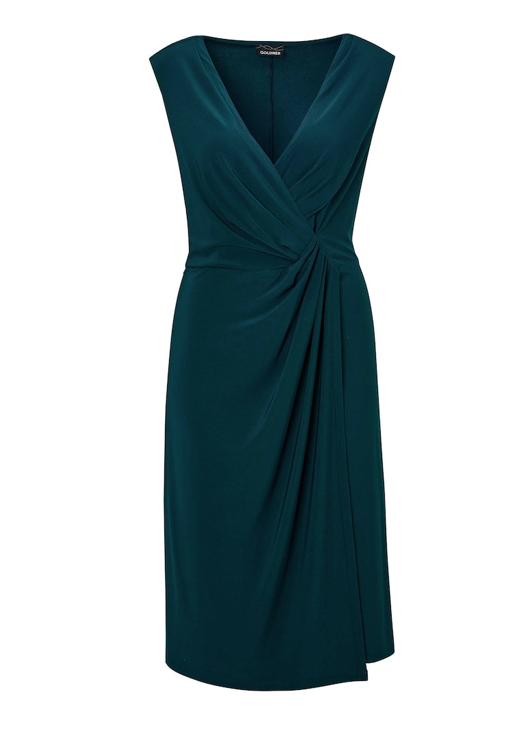 Elegantes Wickelkleid in Slinky-Qualität