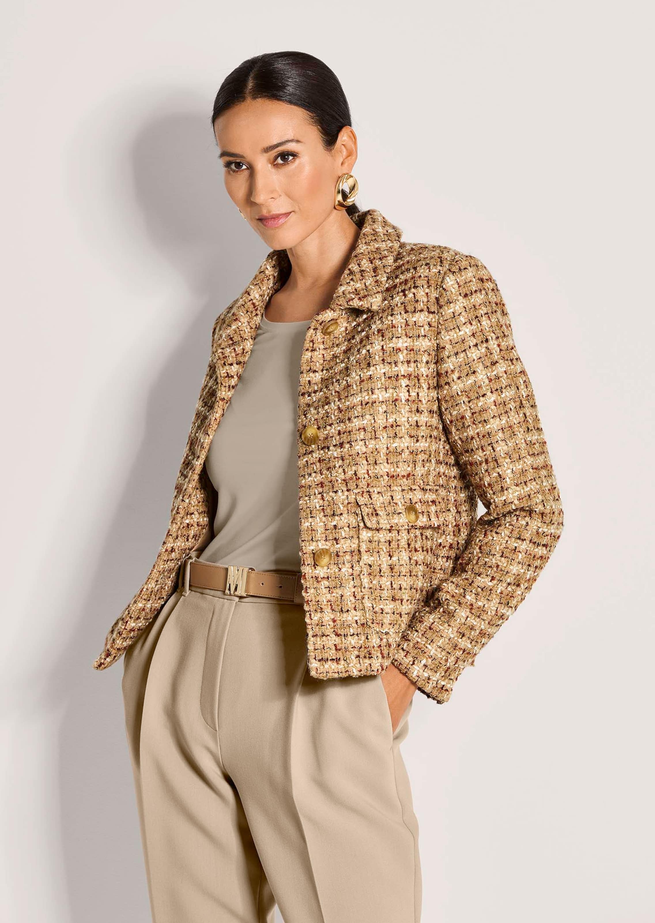 Tweed-Blazer in modischer Kurzform