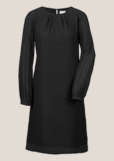 Kleid in H-Linie mit Plissee-Ärmeln thumbnail 7