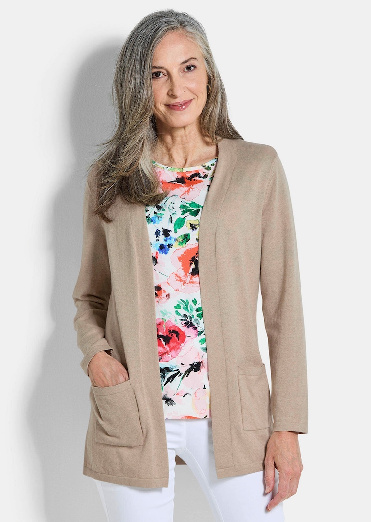 Verschlussloser Cardigan aus COTTAMIRA