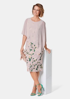 Kleid mit floralem Druck und Chiffonüberwurf thumbnail 4