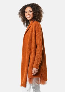 Lange Rippstrickjacke thumbnail 5