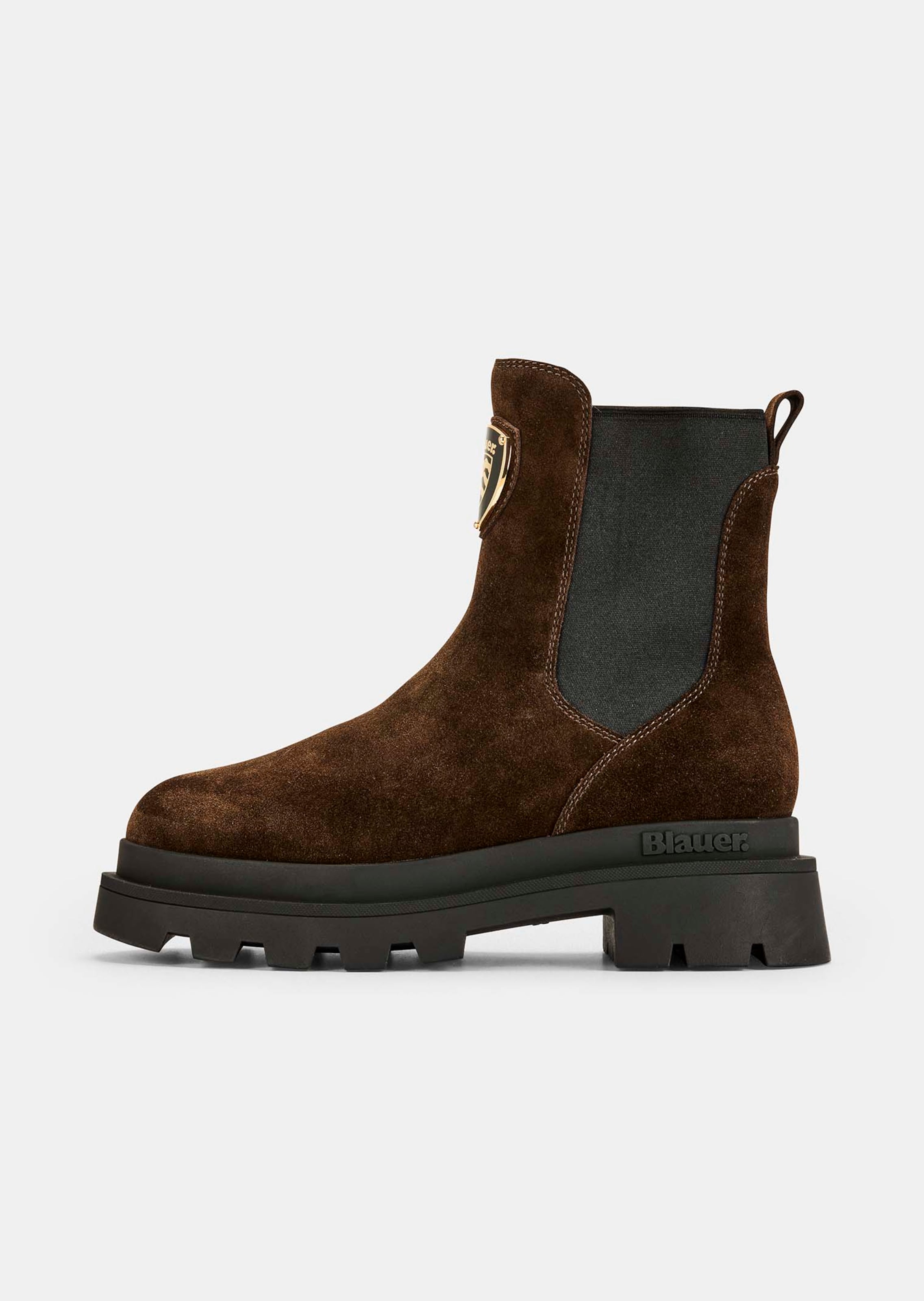 Chelsea boots met metalen logo