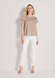 T-shirt avec motif en sequins thumbnail 3