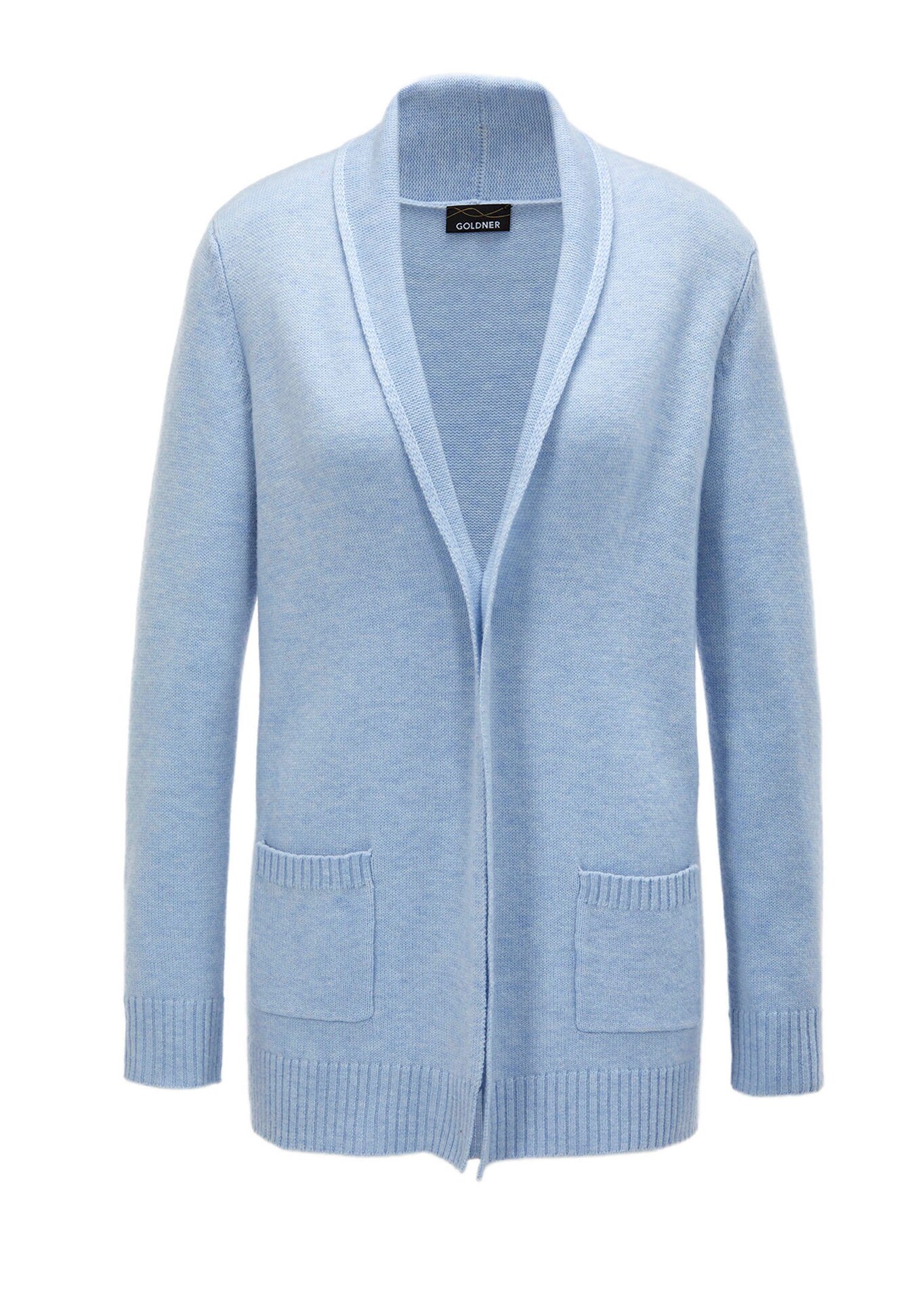 Lange Strickjacke aus Merinowolle