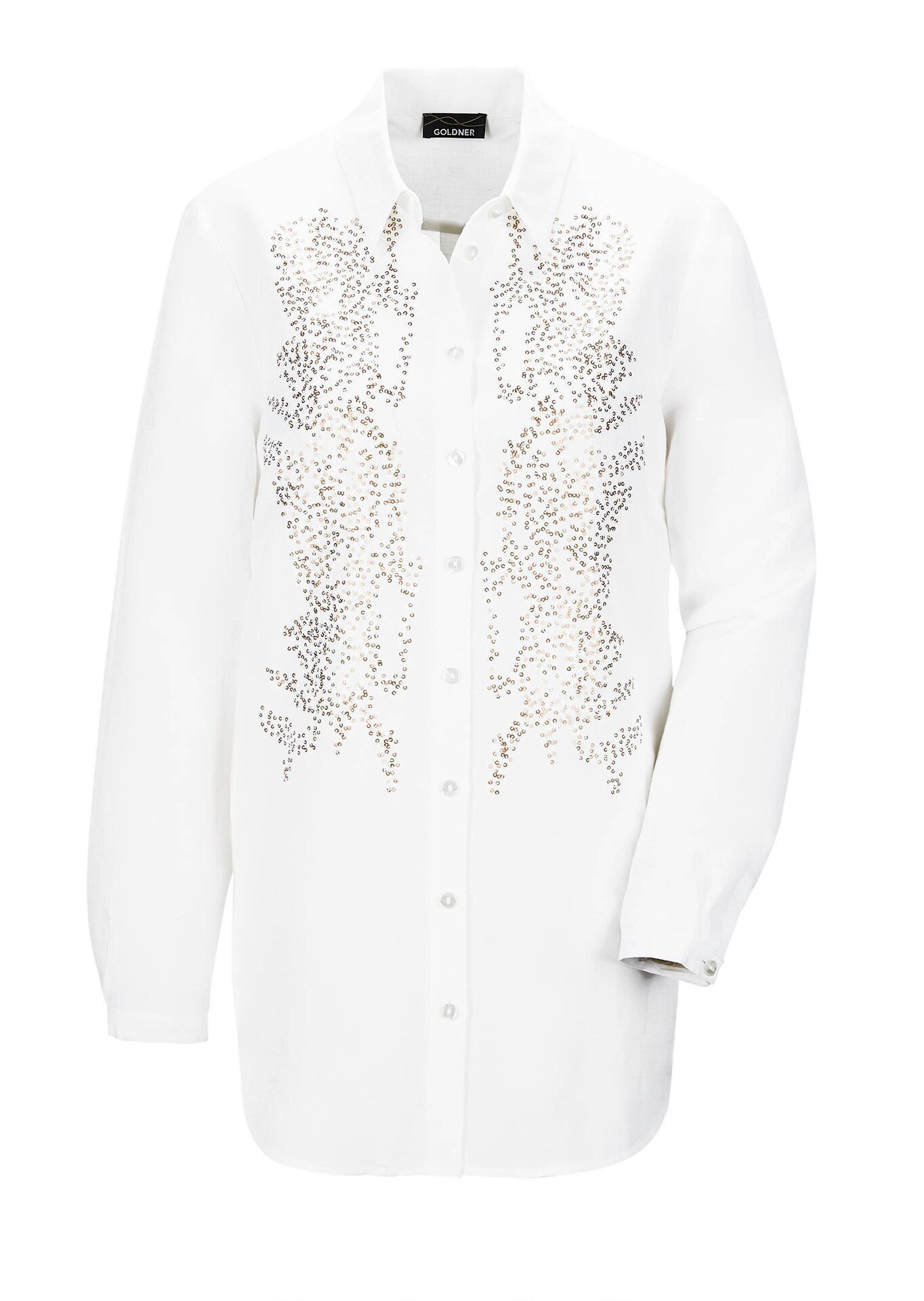 Chemisier avec broderie de paillettes