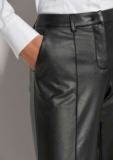 Hose im Leder-Look mit Biesen thumbnail 6