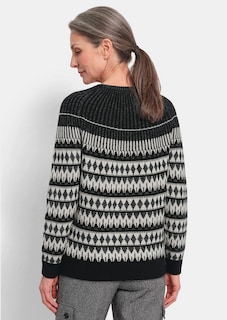 Norwegerpullover mit glitzerndem Lurex thumbnail 3