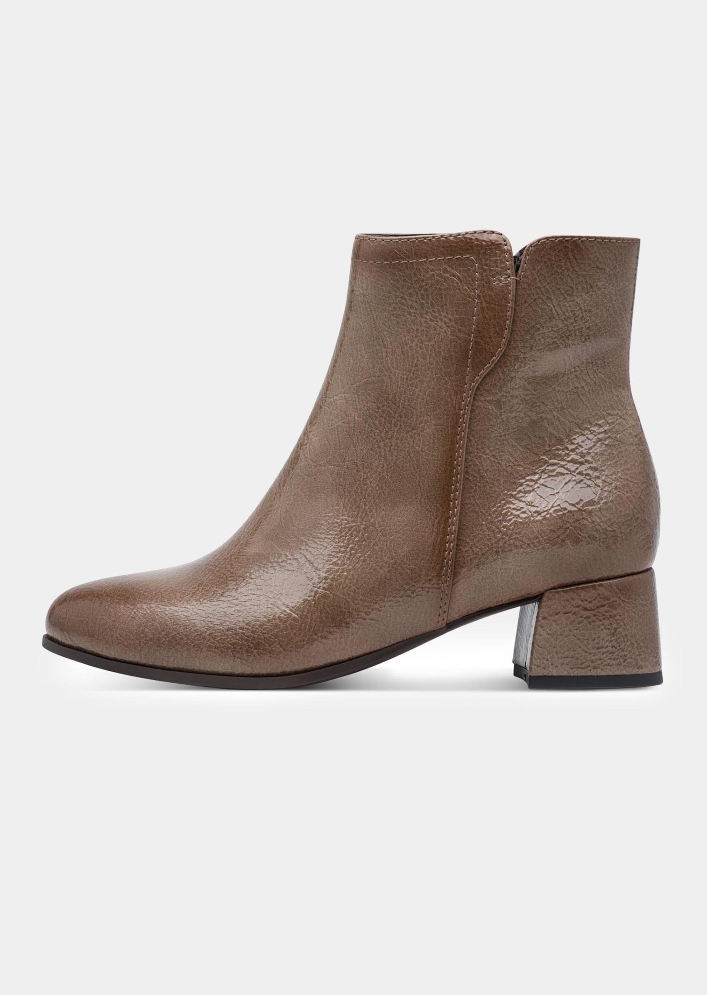 Stiefeletten in Lackleder-Optik