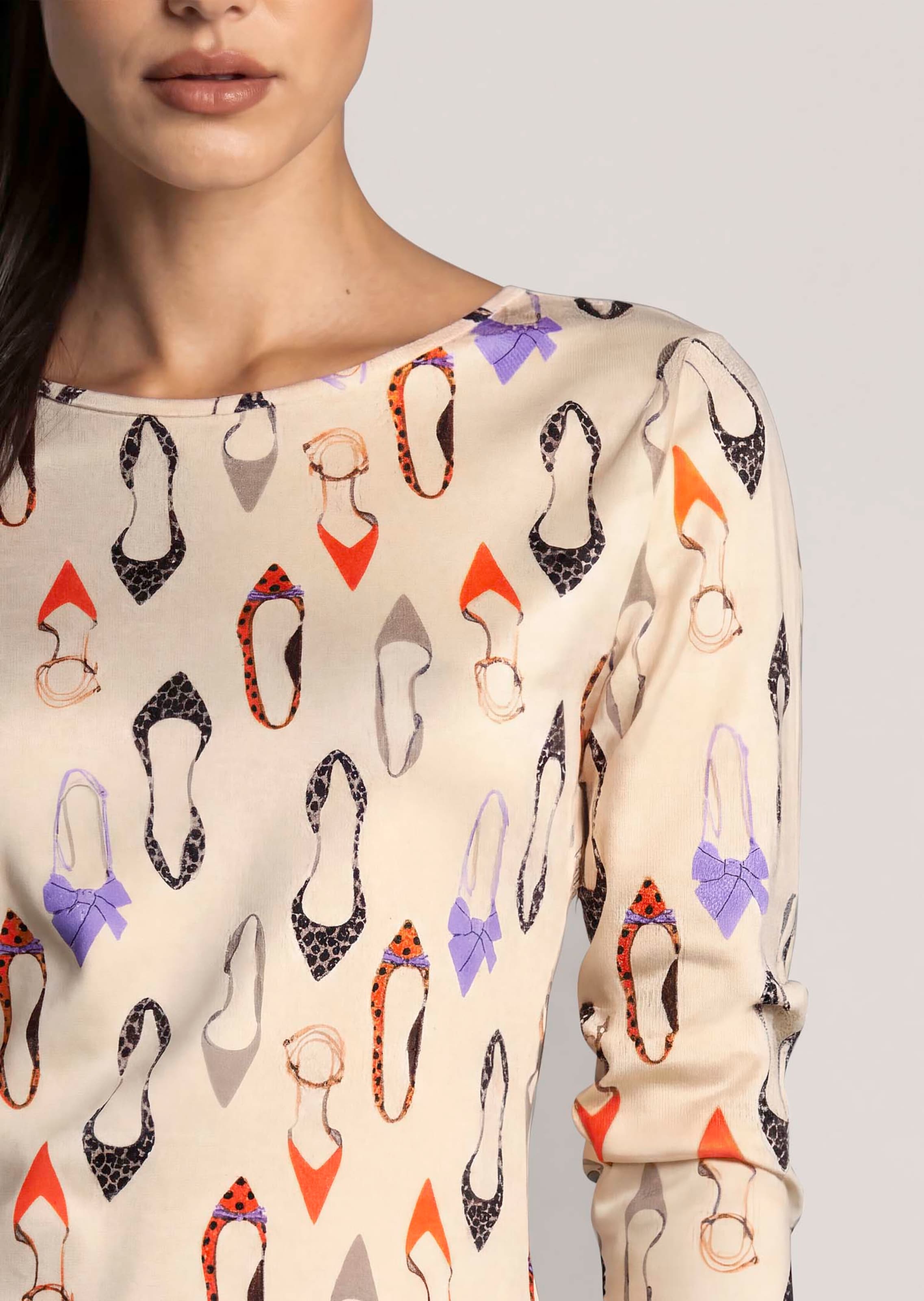 Jersey shirt met schoenprint thumbnail 6
