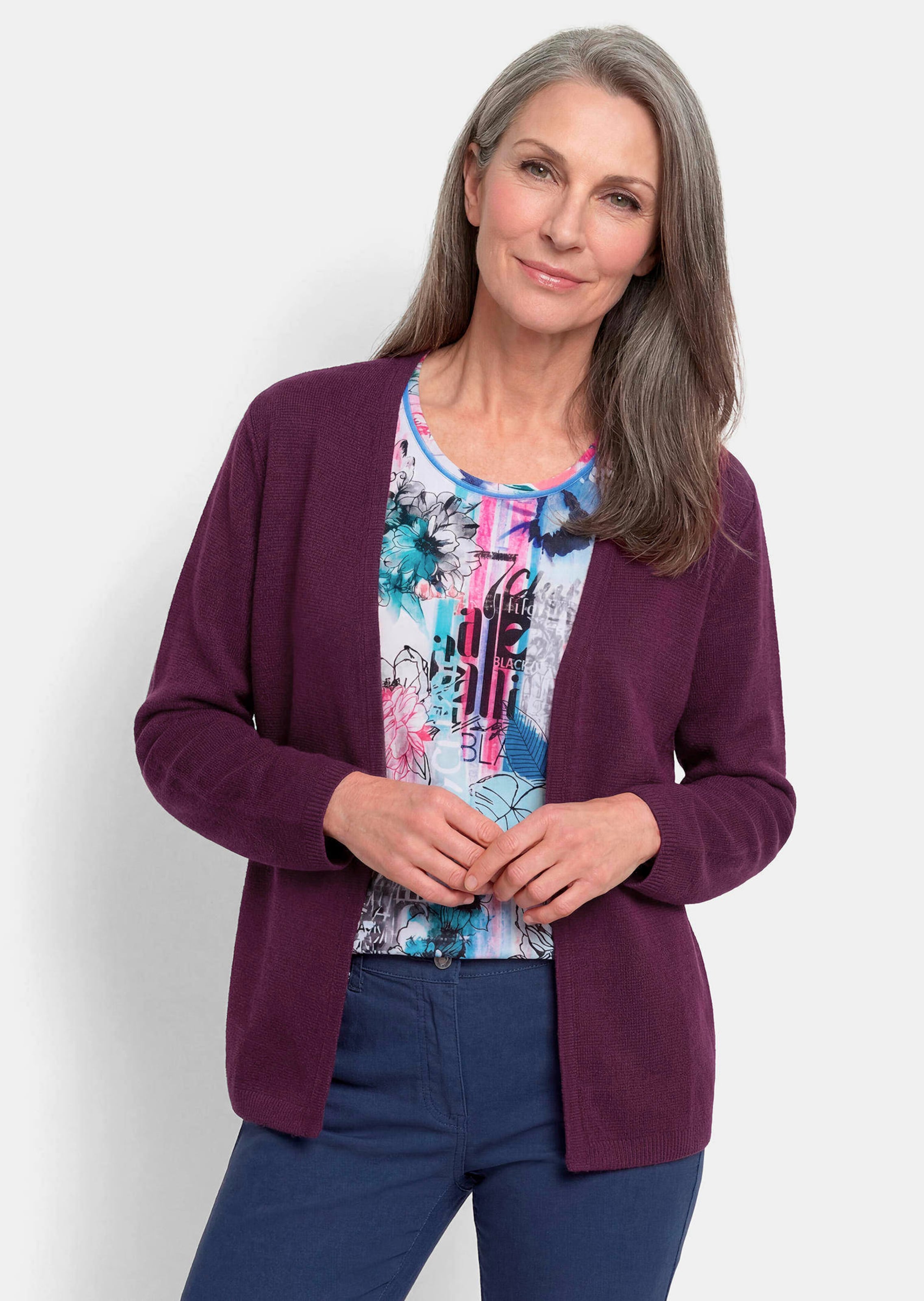 Cardigan léger en laine vierge