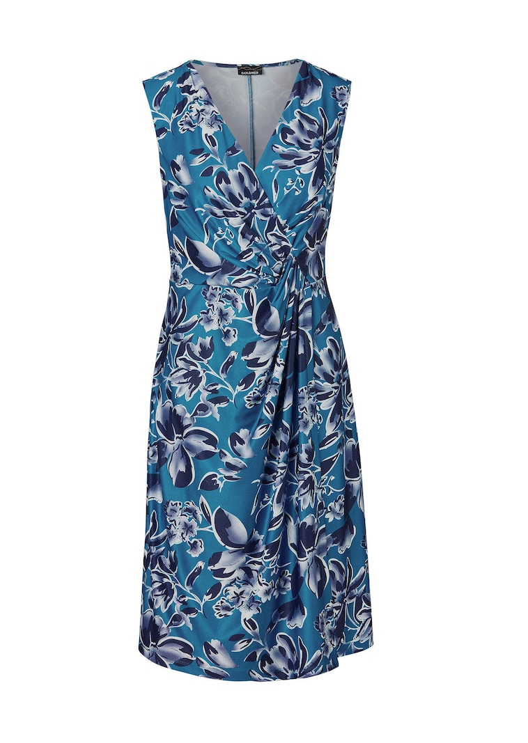 Kleid in Wickeloptik